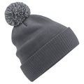 Graphite Grey-Light Grey - Front - Beechfield Snowstar Two Tone Recycled Beanie