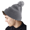 Graphite Grey-Light Grey - Back - Beechfield Snowstar Two Tone Recycled Beanie