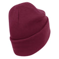 Burgundy - Back - Beechfield Original Organic Cotton Cuffed Beanie