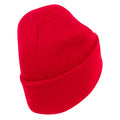 Classic Red - Back - Beechfield Original Organic Cotton Cuffed Beanie