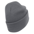 Graphite - Back - Beechfield Original Organic Cotton Cuffed Beanie