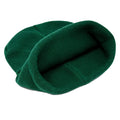 Bottle Green - Side - Beechfield Original Organic Cotton Cuffed Beanie