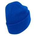 Bright Royal Blue - Back - Beechfield Original Organic Cotton Cuffed Beanie