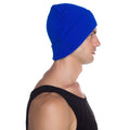 Bright Royal Blue - Side - Beechfield Original Organic Cotton Cuffed Beanie