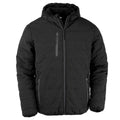 Black - Front - Result Genuine Recycled Mens Compass Padded Winter Jacket