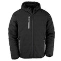 Black-Grey - Front - Result Genuine Recycled Mens Compass Padded Winter Jacket