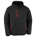 Black-Red - Front - Result Genuine Recycled Mens Compass Padded Winter Jacket
