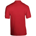 Red - Back - Gildan Adult DryBlend Jersey Short Sleeve Polo Shirt