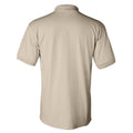 Sand - Back - Gildan Adult DryBlend Jersey Short Sleeve Polo Shirt