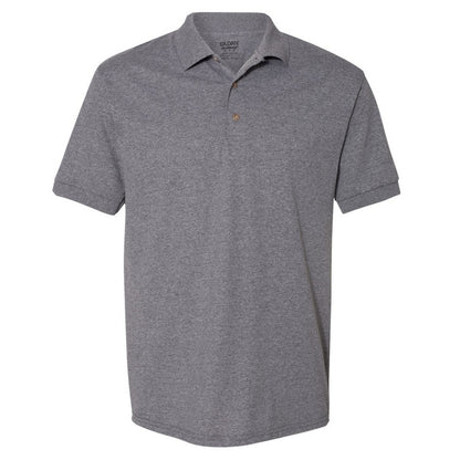 Graphite Heather - Front - Gildan Adult DryBlend Jersey Short Sleeve Polo Shirt