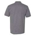 Graphite Heather - Back - Gildan Adult DryBlend Jersey Short Sleeve Polo Shirt