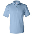 Light Blue - Front - Gildan Adult DryBlend Jersey Short Sleeve Polo Shirt