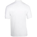 White - Back - Gildan Adult DryBlend Jersey Short Sleeve Polo Shirt