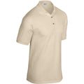 Sand - Side - Gildan Adult DryBlend Jersey Short Sleeve Polo Shirt