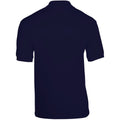 Navy - Back - Gildan Adult DryBlend Jersey Short Sleeve Polo Shirt