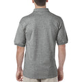 Graphite Heather - Side - Gildan Adult DryBlend Jersey Short Sleeve Polo Shirt