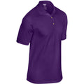 Purple - Side - Gildan Adult DryBlend Jersey Short Sleeve Polo Shirt