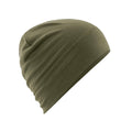 Military Green - Front - Beechfield Merino Wool Beanie