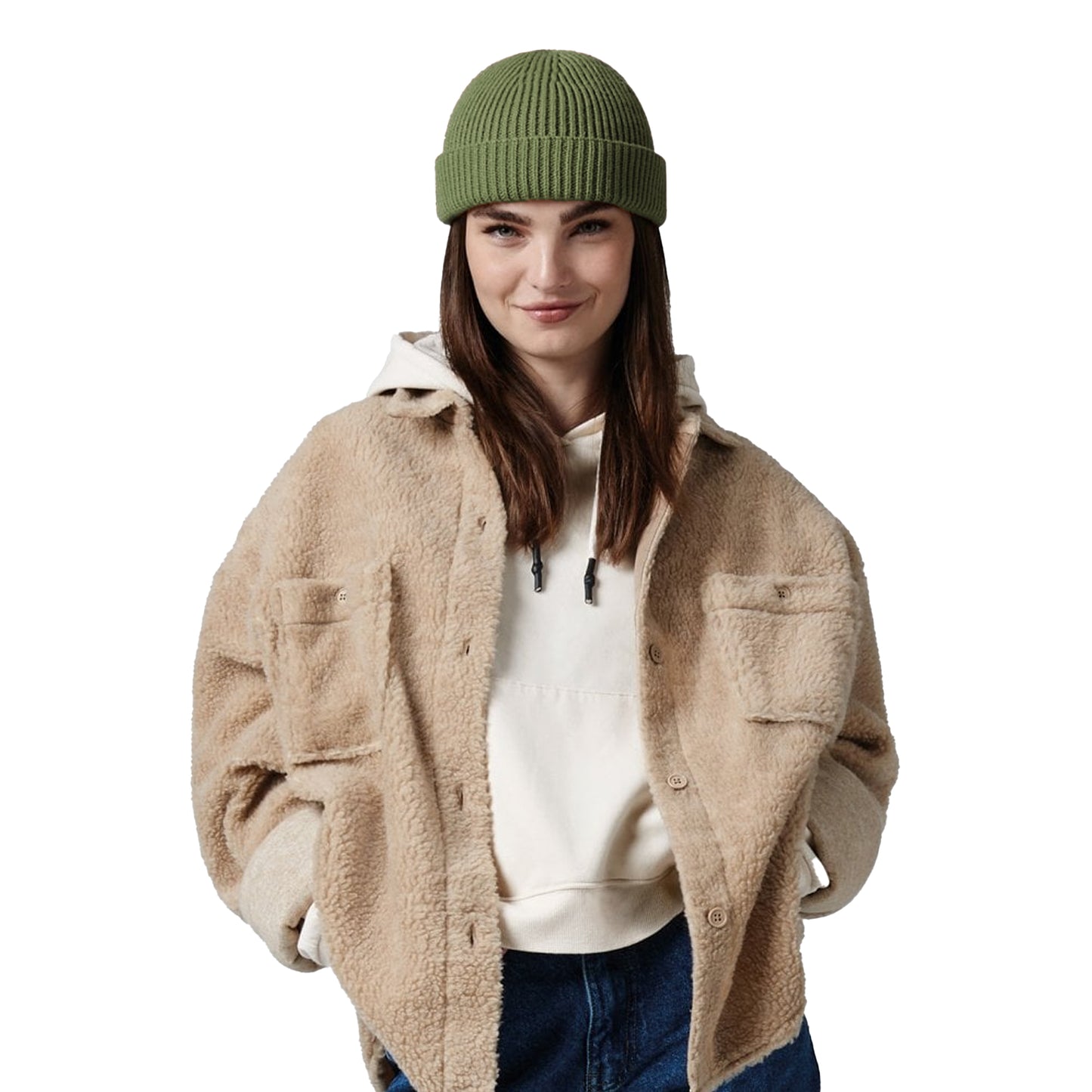 Olive - Side - Beechfield Harbour Beanie