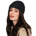 Black - Side - Beechfield Harbour Beanie
