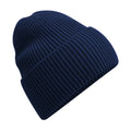 Oxford Navy - Front - Beechfield Cuffed Oversized Beanie