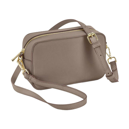 Taupe - Front - Bagbase Boutique Crossbody Bag
