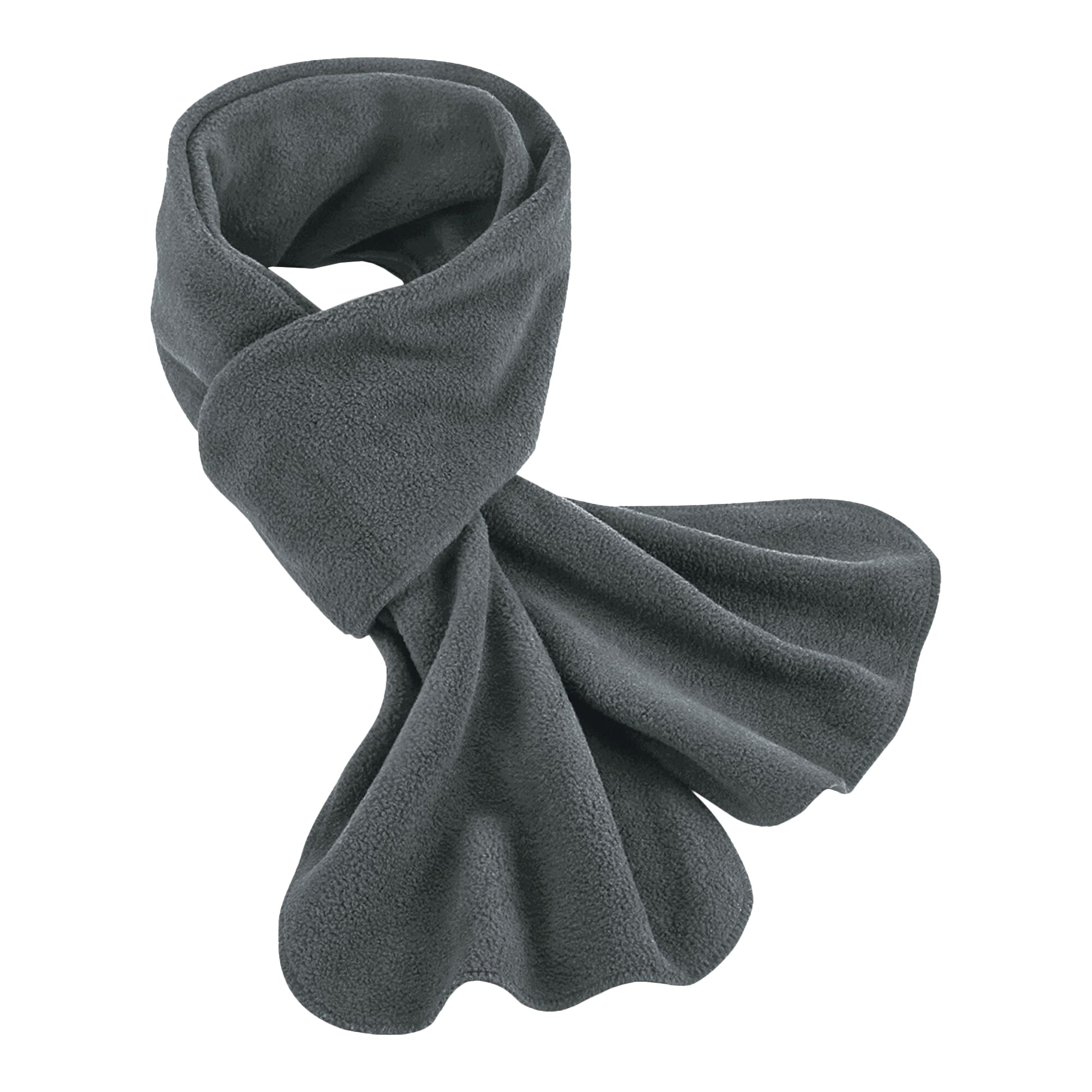 Black - Side - Beechfield Fleece Recycled Winter Scarf