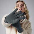 Steel Grey - Side - Beechfield Recycled Fleece Gloves