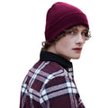 Burgundy - Back - Beechfield Original Recycled Cuffed Beanie