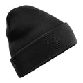 Black - Front - Beechfield Original Recycled Cuffed Beanie