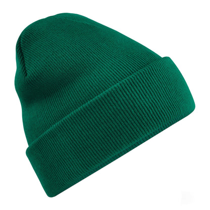 Bottle Green - Front - Beechfield Original Recycled Cuffed Beanie