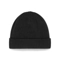 Black - Back - Beechfield Organic Cotton Beanie