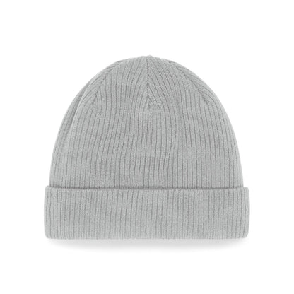 Light Grey - Side - Beechfield Organic Cotton Beanie