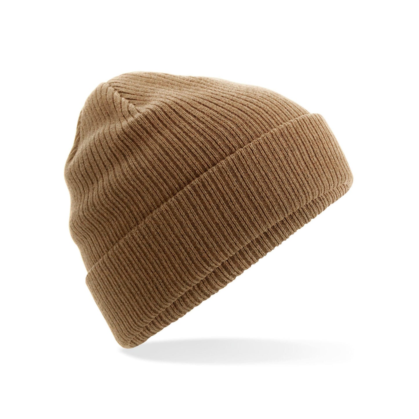 Biscuit - Back - Beechfield Organic Cotton Beanie