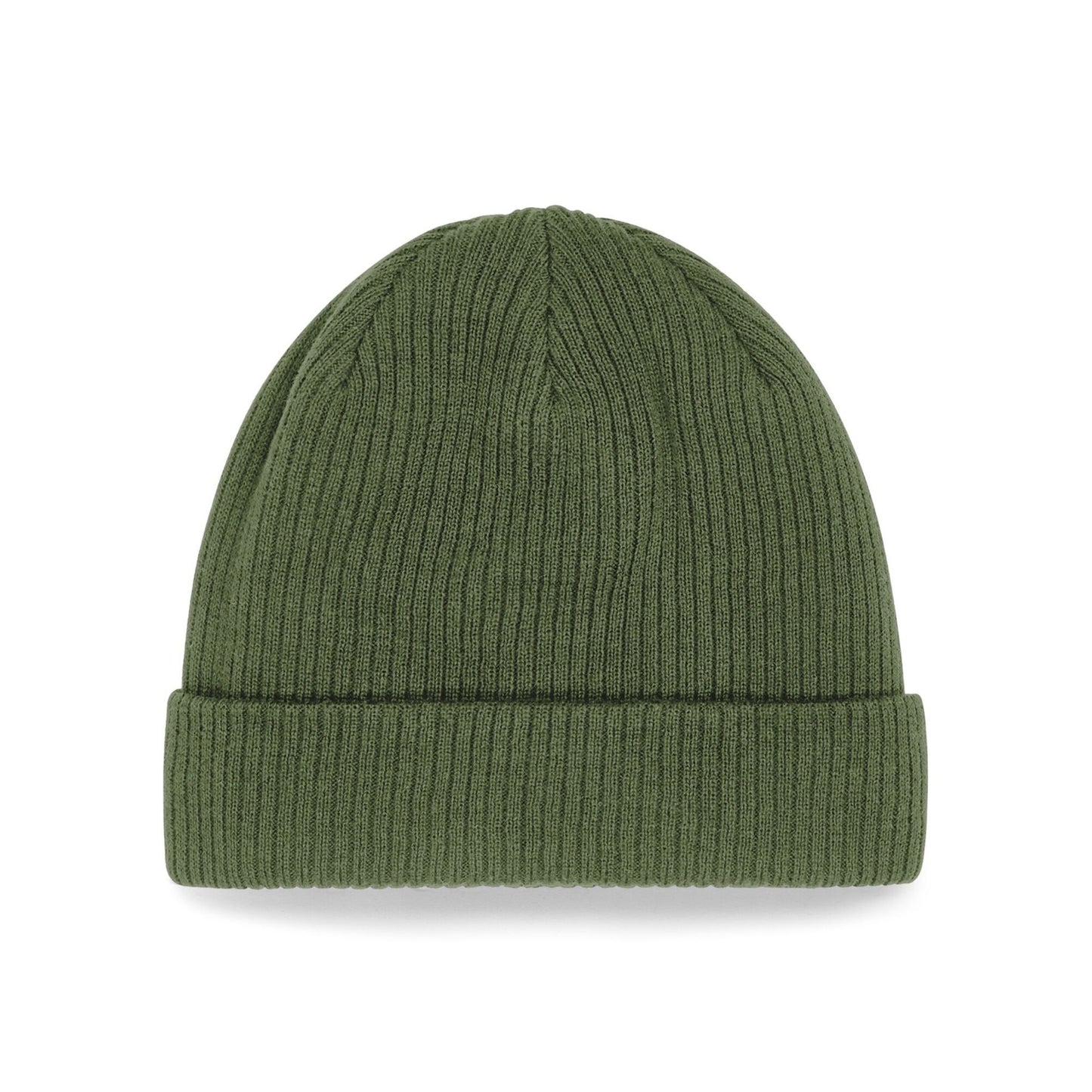 Olive Green - Back - Beechfield Organic Cotton Beanie