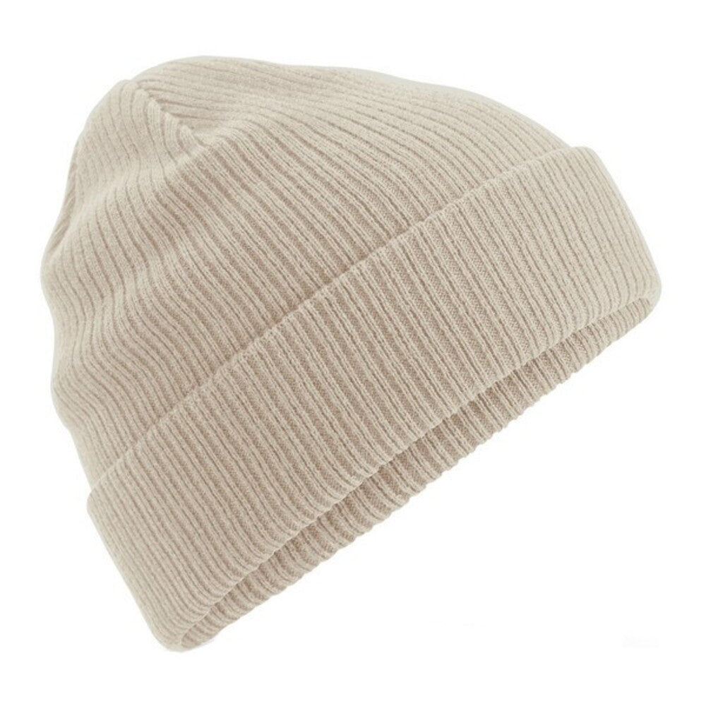 Sand - Front - Beechfield Organic Cotton Beanie