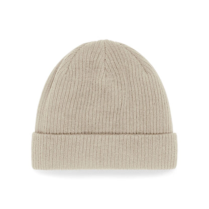 Sand - Back - Beechfield Organic Cotton Beanie