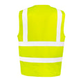 Fluorescent Yellow - Side - WORK-GUARD by Result Unisex Adult Heavy Duty Security Vest