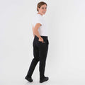 Black - Side - AFD Womens-Ladies Stretch Chef Trousers