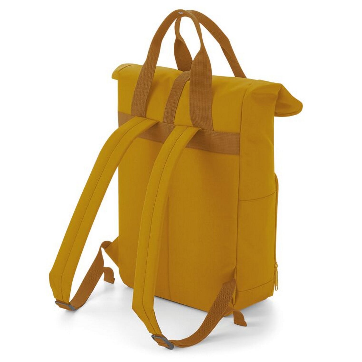Mustard - Side - Bagbase Roll Top Twin Handle Backpack
