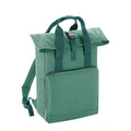 Sage Green - Front - Bagbase Roll Top Twin Handle Backpack