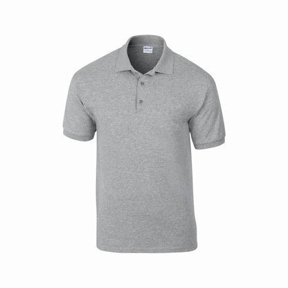 Sport Grey - Front - Gildan Mens DryBlend Pique Short Sleeve Polo Shirt