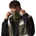 Military Green - Side - Beechfield Morf Merino Wool Snood