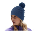 Steel Blue - Side - Beechfield Snowstar Thermal Water Repellent Beanie