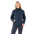 Navy Blue - Back - Result Genuine Recycled Womens-Ladies Three Layer Soft Shell Jacket
