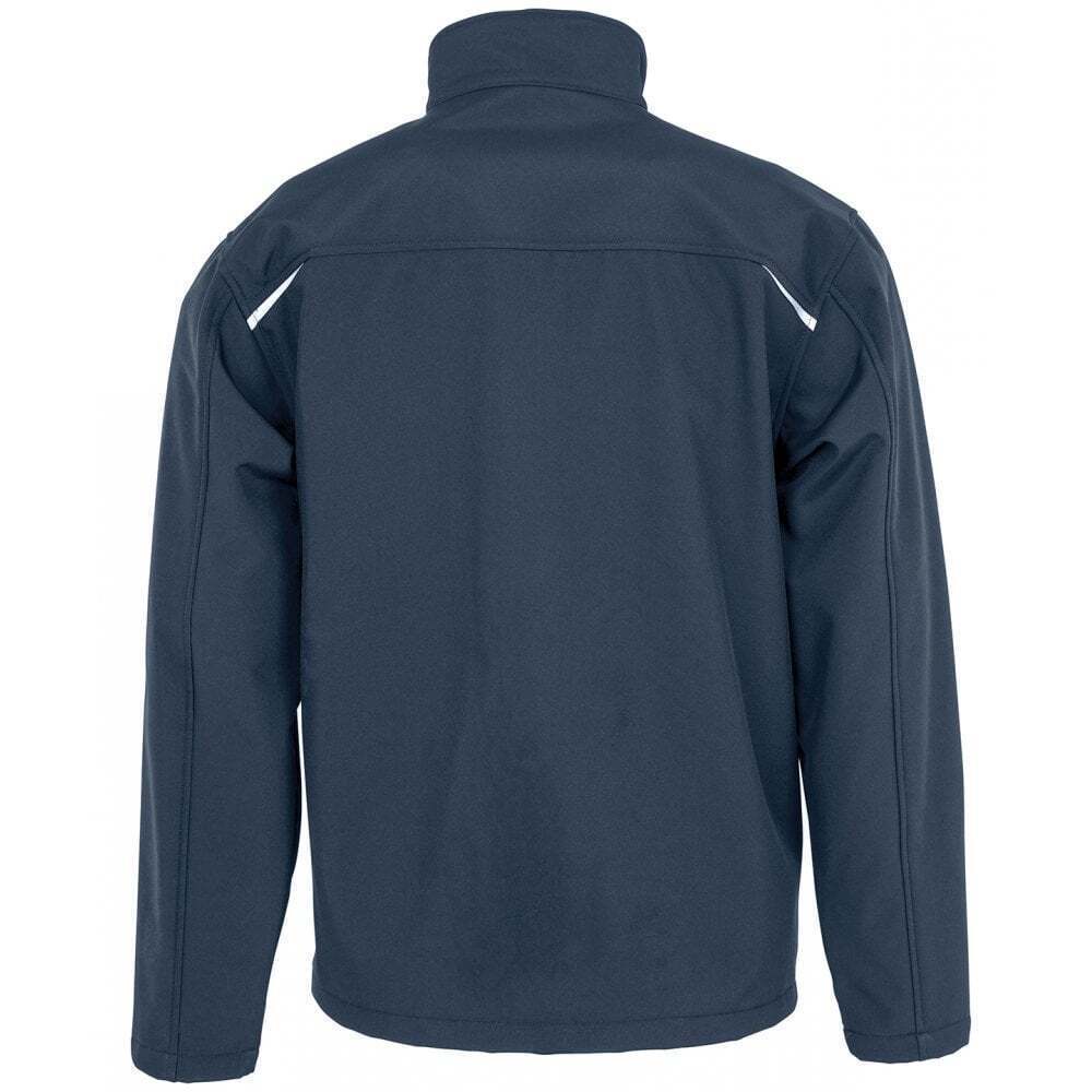 Navy Blue - Side - Result Genuine Recycled Womens-Ladies Three Layer Soft Shell Jacket