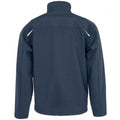 Navy Blue - Side - Result Genuine Recycled Womens-Ladies Three Layer Soft Shell Jacket