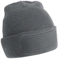Graphite - Front - Beechfield Original Patch Recycled Beanie