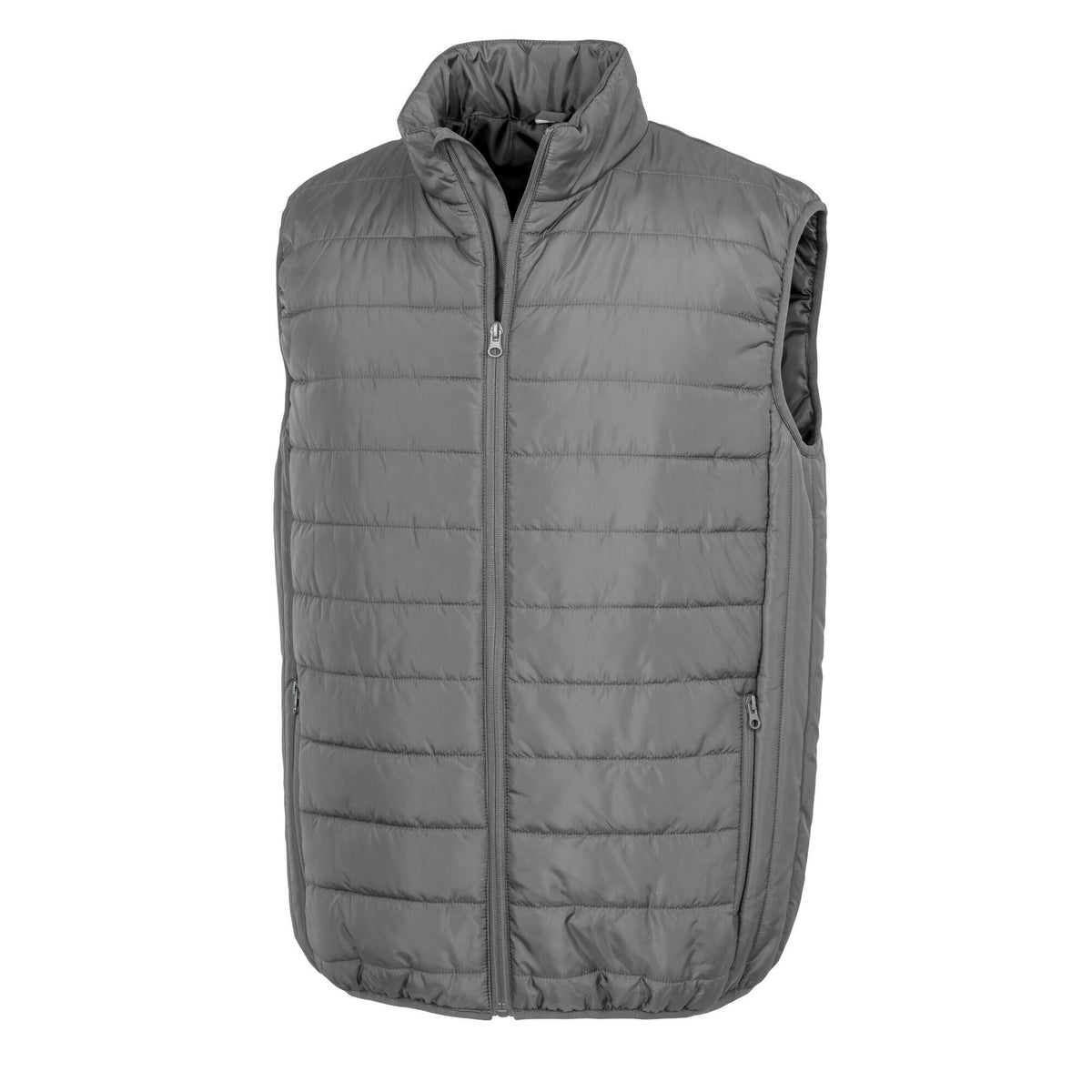 Grey - Front - Result Core Mens Promo Padded Body Warmer