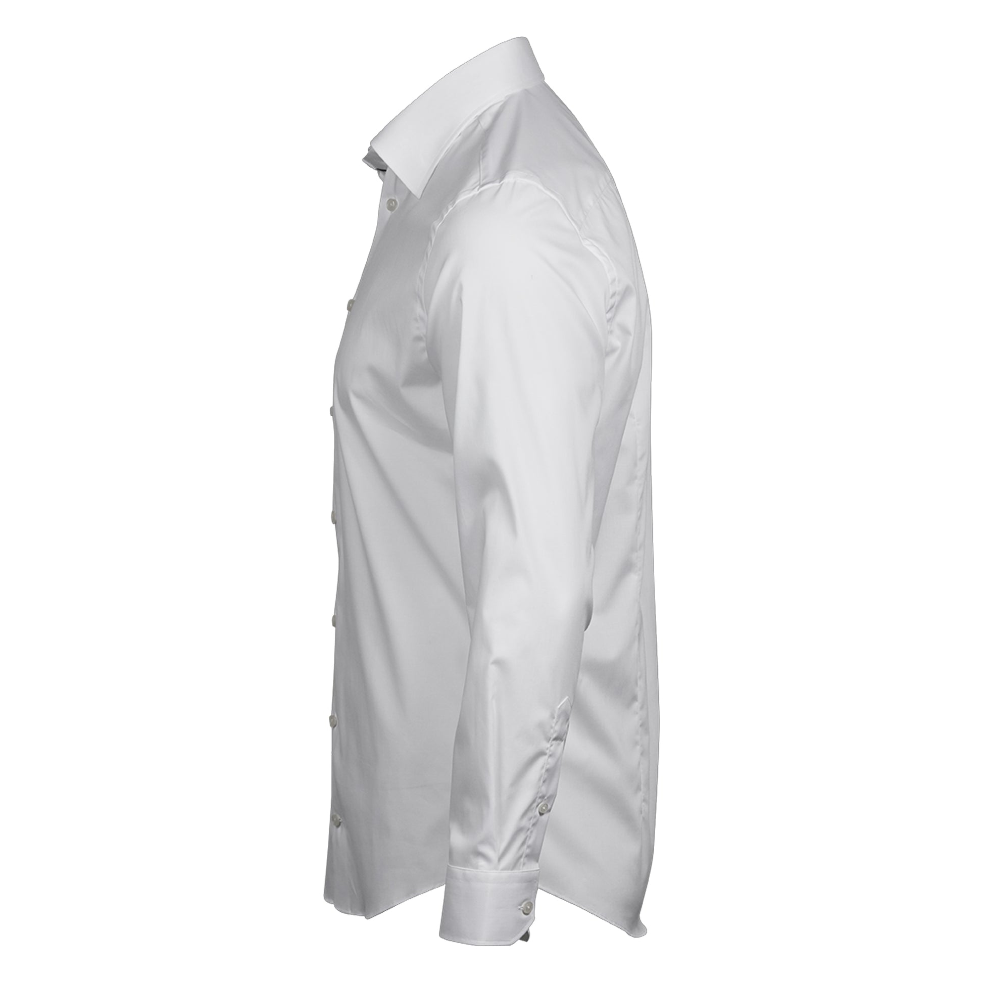 White - Side - Tee Jays Mens Stretch Shirt